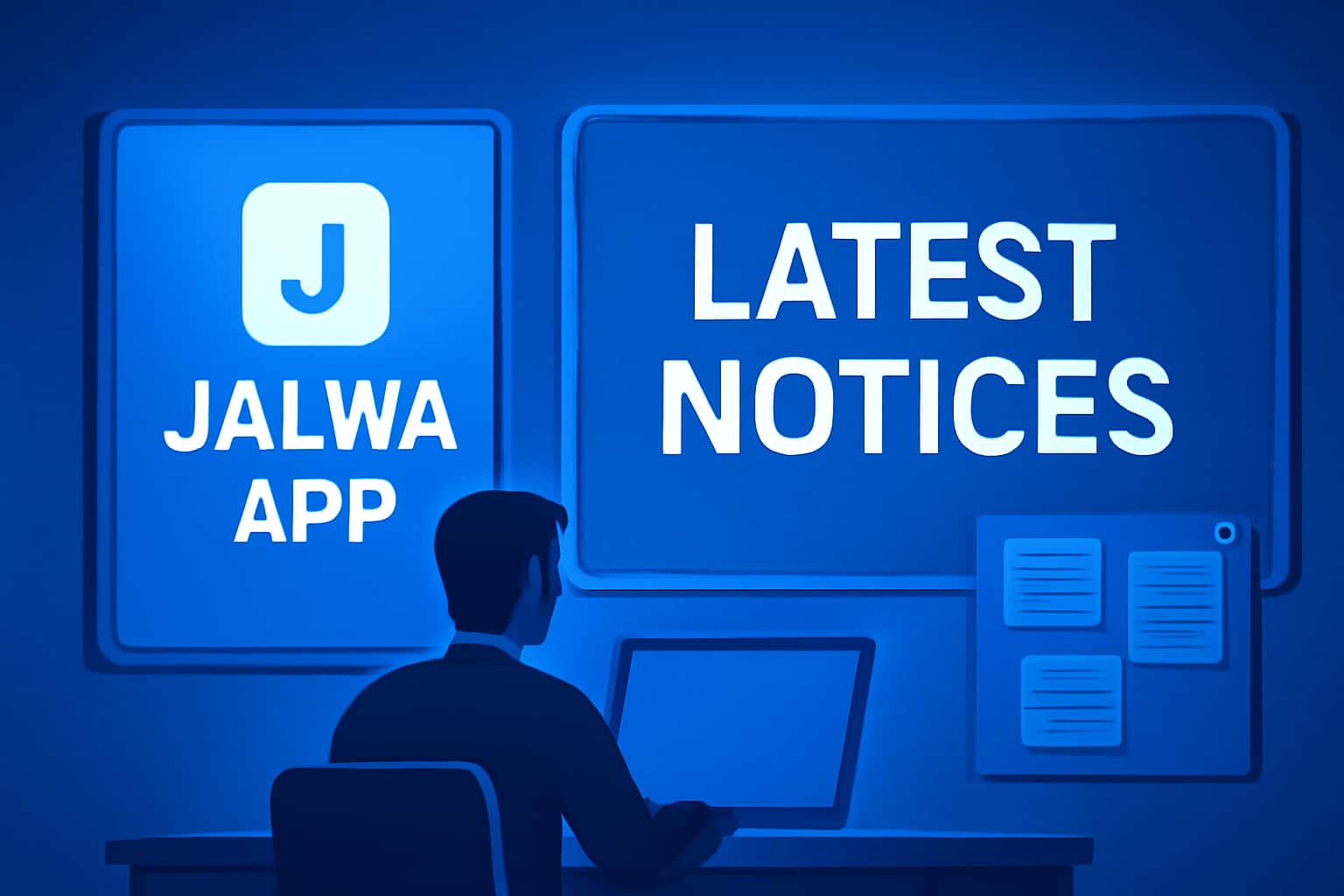 A professional overview of the Latest Jalwa App Notices in a digital format.