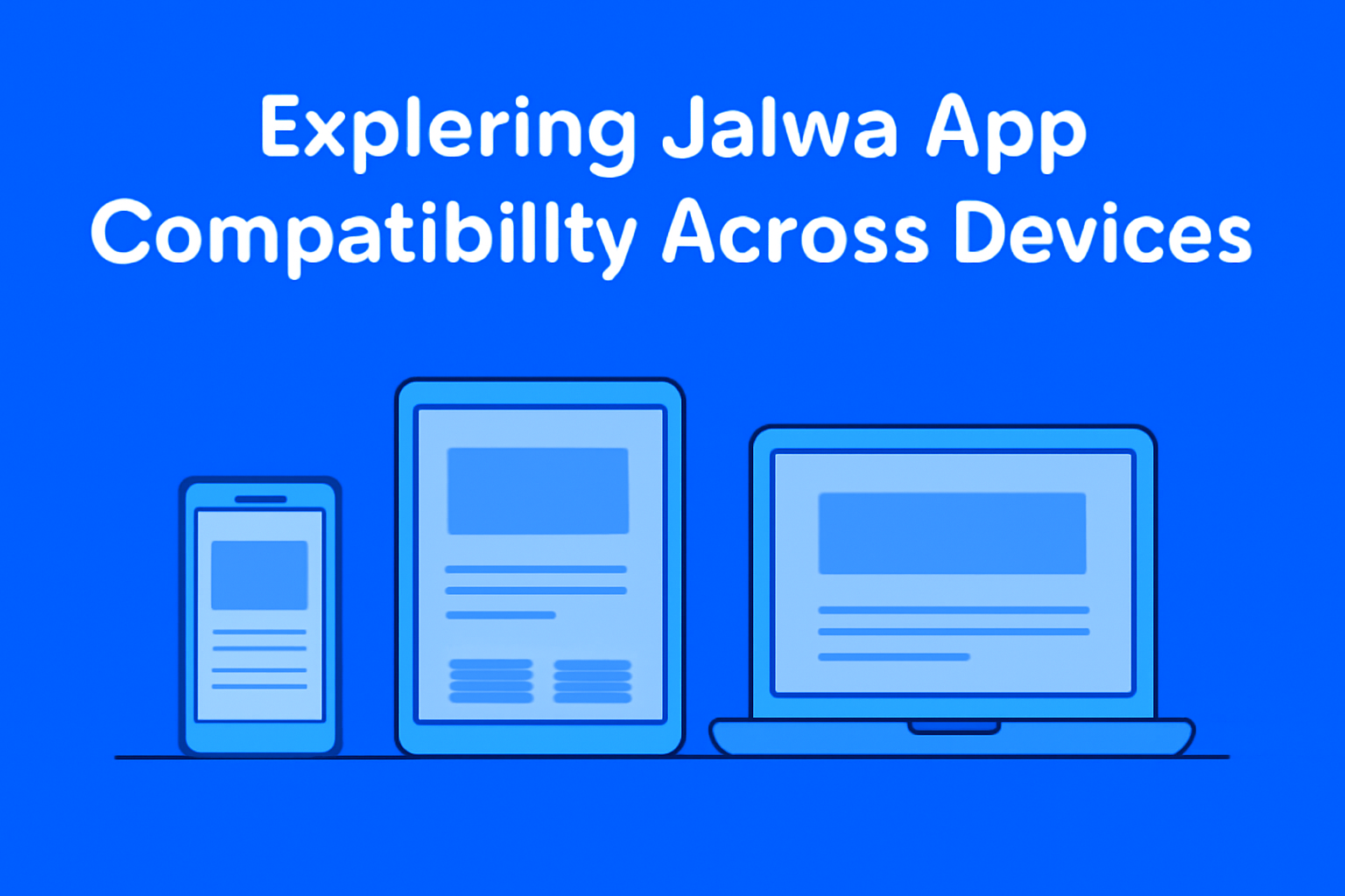 An informational graphic depicting the Jalwa App troubleshooting process with blue lighting accents.