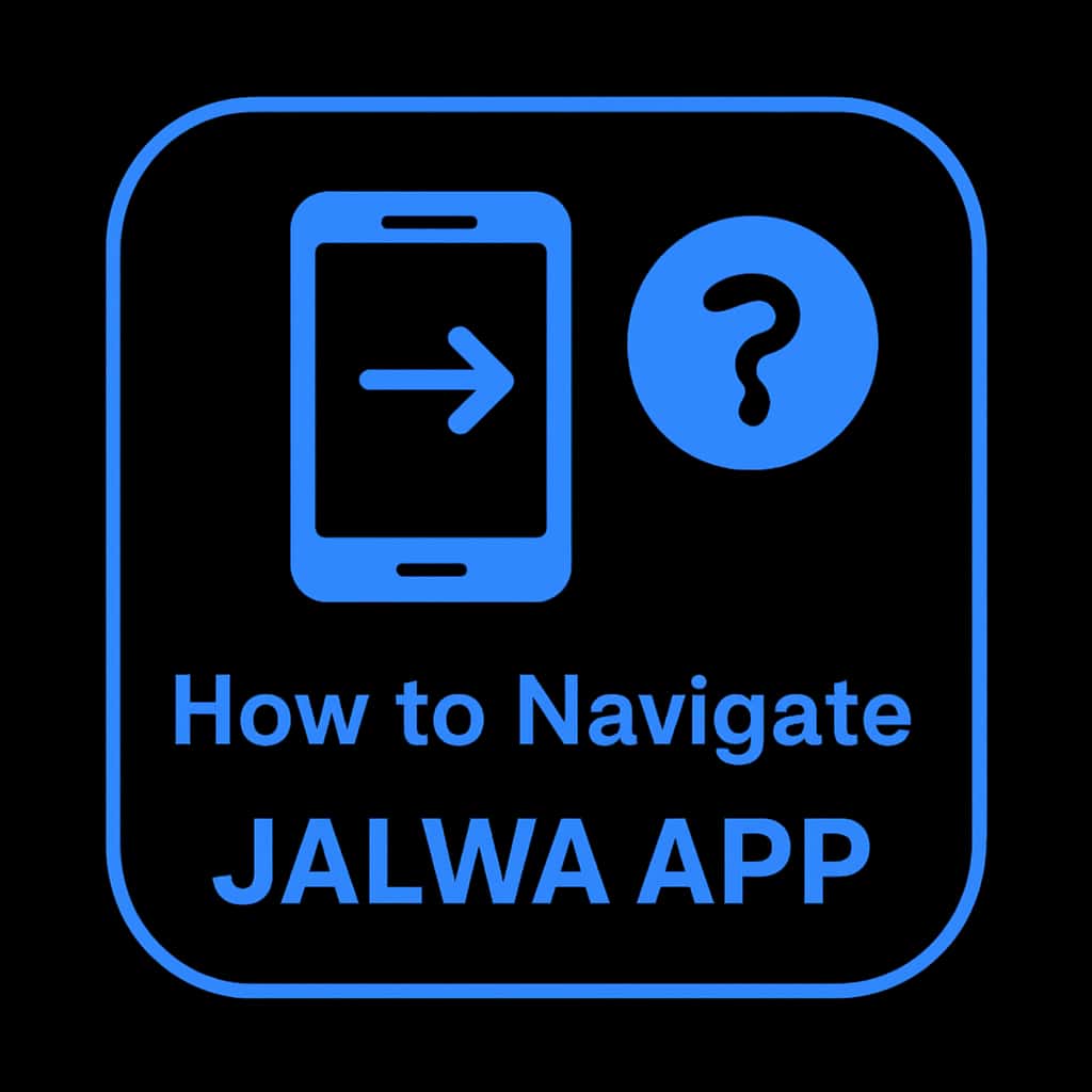 An icon representing guidance for using the Jalwa App.