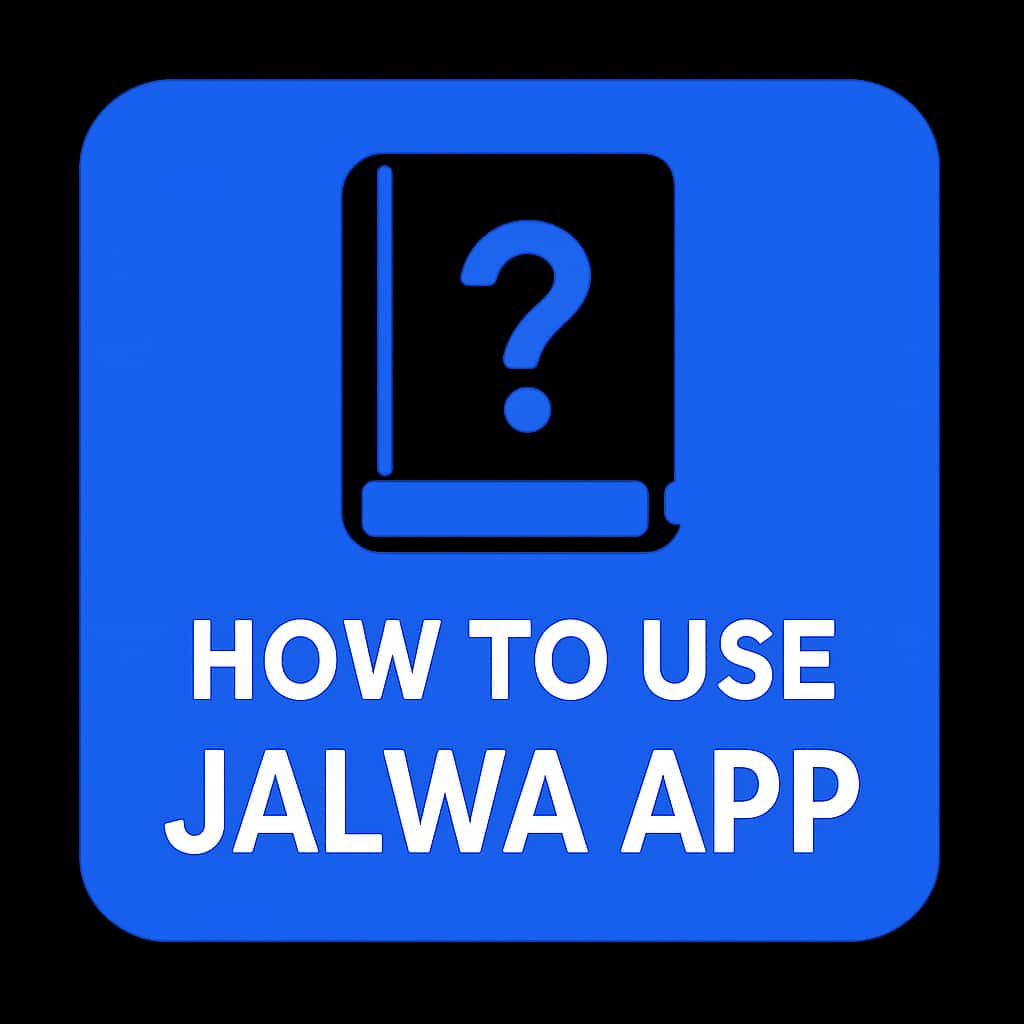 An icon representing the guide for using the Jalwa App.