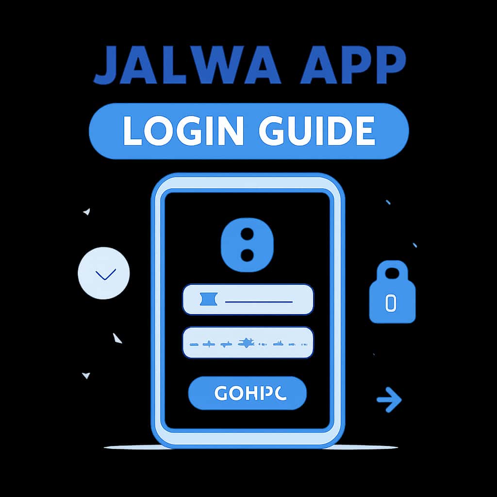 Illustration supporting the Jalwa App Login Guide.