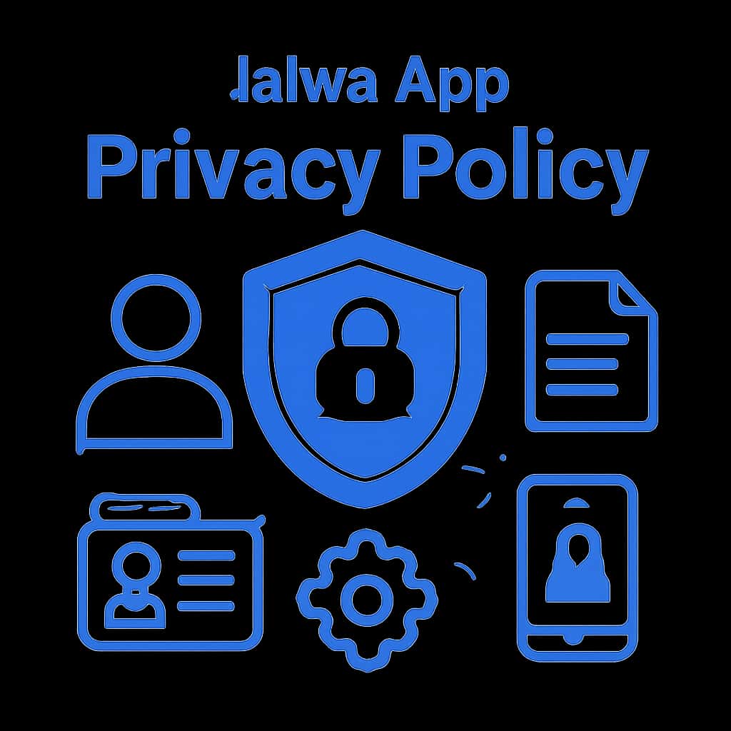 An educational illustration related to the Jalwa App Privacy Policy.