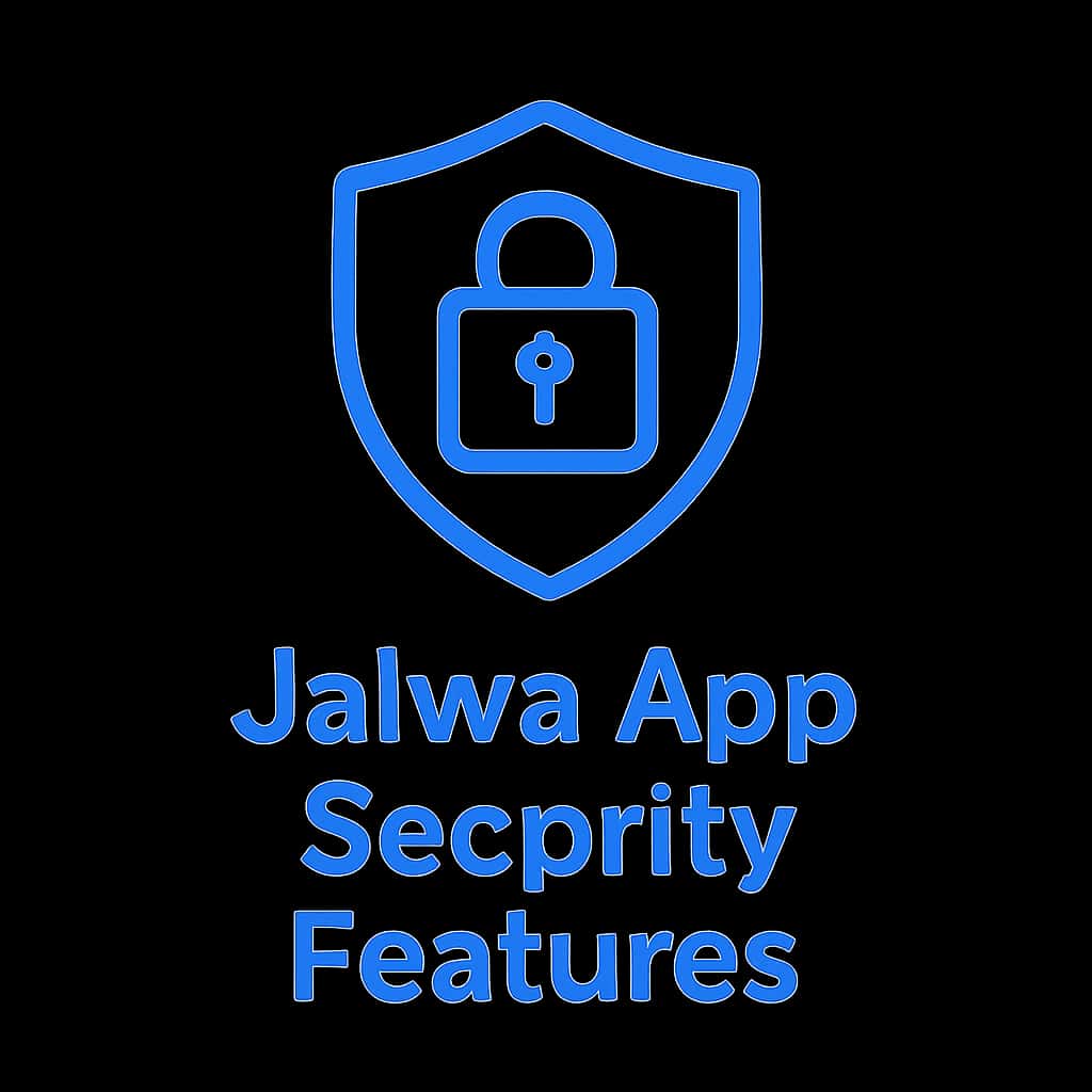 A sleek badge design symbolizing Jalwa App security features.