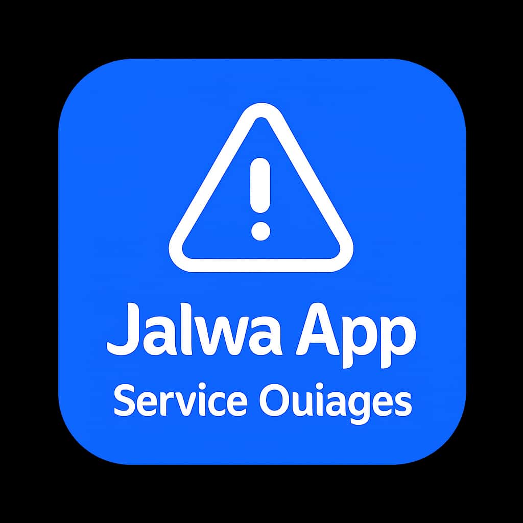 Badge design for Jalwa App Service Outages assisting users.