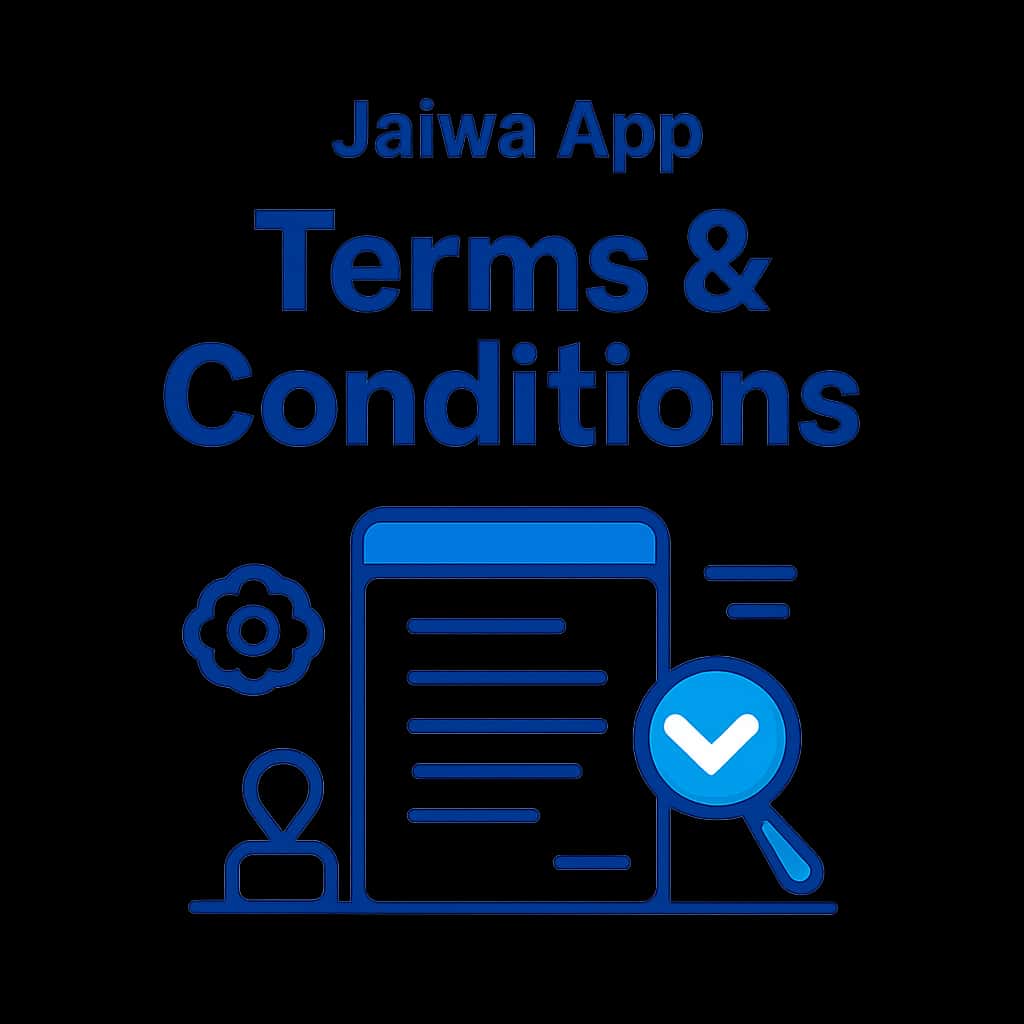 An educational diagram illustrating the Jalwa App Terms & Conditions.