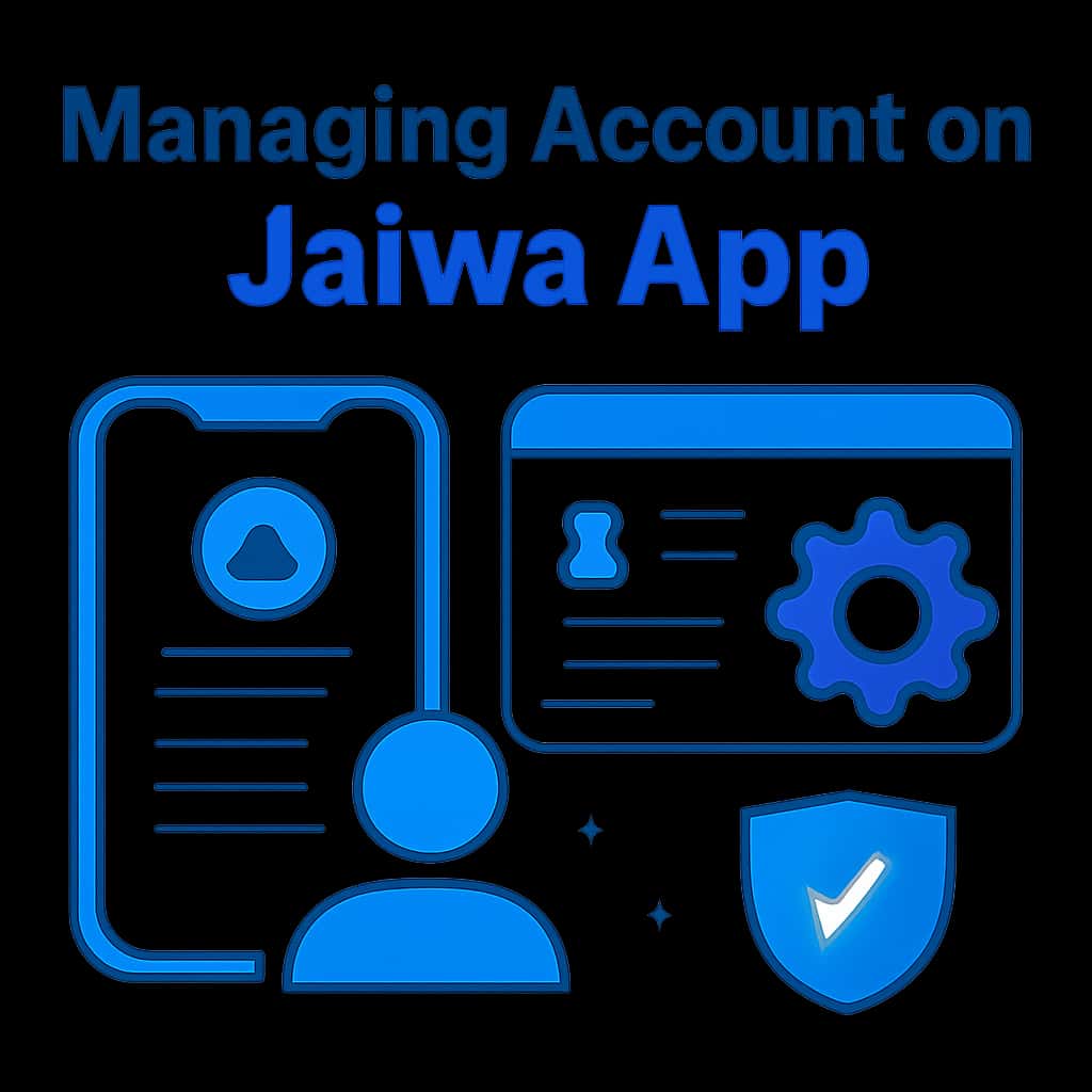An educational diagram related to managing accounts in Jalwa App.