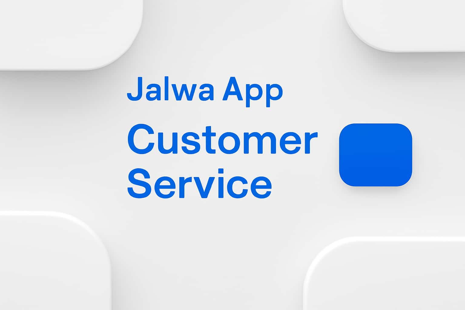 Jalwa App Customer Service Interface