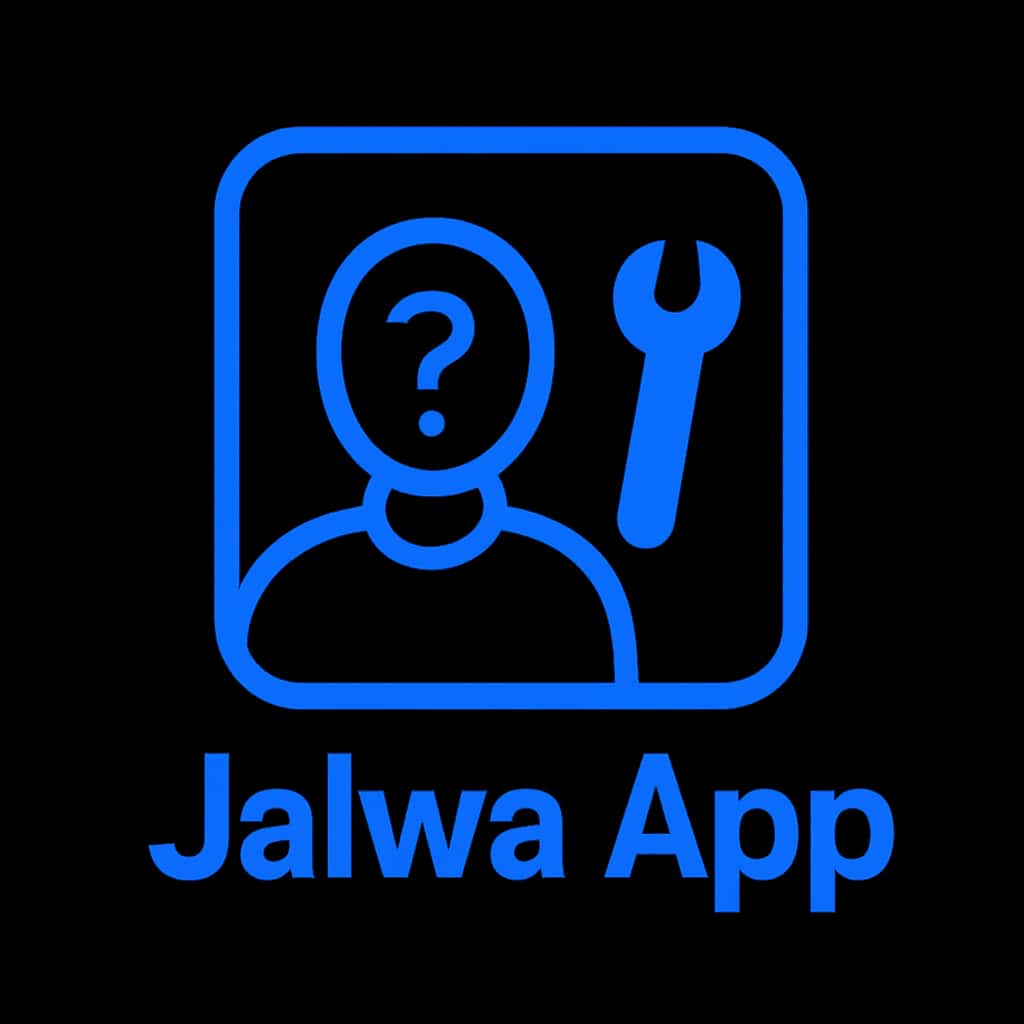 An icon representing the Jalwa App, symbolizing troubleshooting support.
