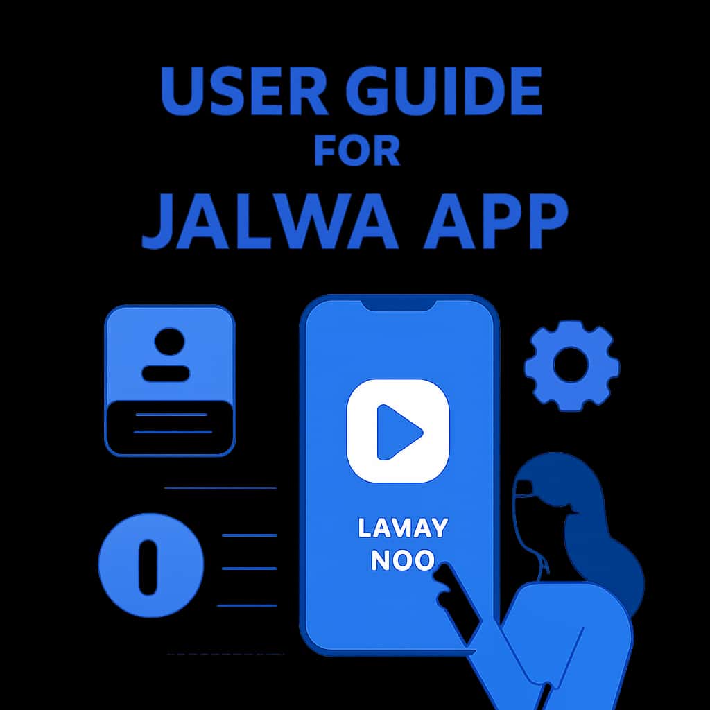 Diagram explaining features of Jalwa App.